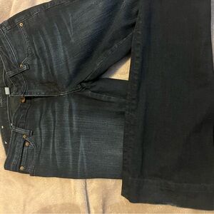 Women’s size 28L banana Republic, navy blue boot cut jeans